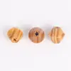 Procesamiento de esquineros decorativos de pino hechos a mano personalizados, cuentas creativas de color madera, accesorios de joyería irregulares, cuentas sueltas