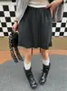 Saia de Tricô com Renda e Cordão Cinza Escuro Super Bonita para Mulheres Outono e Inverno Novo Estilo Saia Petite