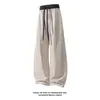 Outono 2026 Novo Estilo Calça de Moletom Branca com Padrão Espinha de Peixe e Cintura em Cor Contrastante M-5XL HK26863-TeP31