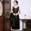Chen Miaoyan Temperamento Vestido de Celebridad Europeo y Americano Talla Extra Vestido de Banquete Reunión Anual de la Empresa Anfitrión Vestido de Fiesta