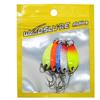 Señuelo Cebo 3g Cucharilla Bicolor en Forma de Cucharilla Trucha Señuelo con Gancho Spinner Aparejo de Pesca Señuelo Falso Señuelo Cebo