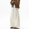 En stock: Pantalones de nuevo estilo otoño 2026 estilo old money con botones, pliegues tridimensionales, pantalones largos de pierna recta, pantalones casuales para hombre