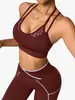 Sutiã Esportivo Transfronteiriço Moderno Europeu e Americano com Estampa de Leopardo para Mulheres com Alças Finas, Secagem Rápida, Acolchoado, Roupa Fitness