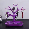 Adorno Creativo con Forma de Árbol de Astas Caja de Almacenamiento de Joyería Exhibidor para Pendientes, Collares, Pulseras, Llaveros Colgador