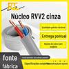 Cabo Flexível Cinza Padrão Nacional Zc-Rvv 2 Vias*0,5 1 1,5 4 6 mm² Cabo de Alimentação com Revestimento Cinza