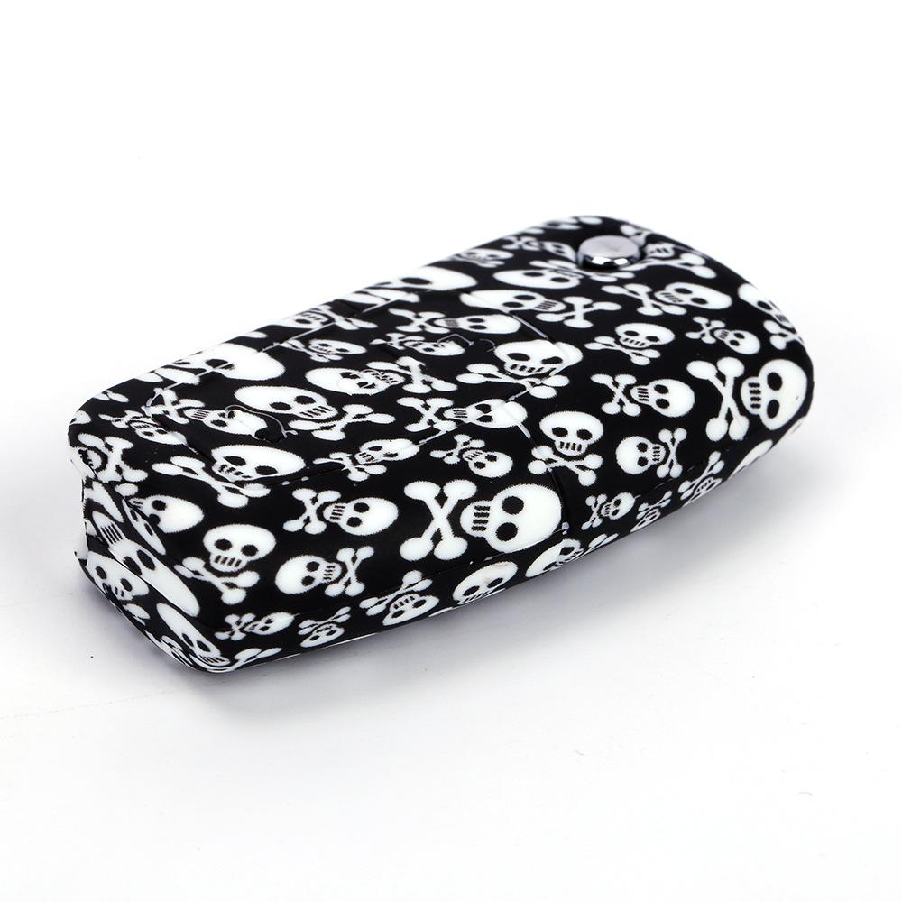 福特经典福克斯折叠3键无标水转印骷髅头