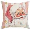 Nova Capa de Almofada Rosa de Natal Sala de Estar Sofá Encosto Linho Face Única Amazon Decoração para Casa Capa de Almofada