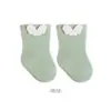Meias de Bebê para Primavera e Outono, Meias de Algodão para Crianças, Antibacterianas, Resistentes a Odores, Sem Costura, Finas, Cor Sólida, Punho Largo, Meias de Cano Médio para Meninas
