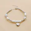 Pulseira de Pérola Retrô Francesa Simples Moda Forma Especial Elástica Fivela Camarão Pulseira Luxo Leve Celebridade da Internet Versátil Atacado