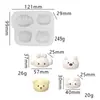 Molde Creativo de Cangrejo Squishy Muñeco de Dibujos Animados para Alivio del Estrés Molde de Silicona con Nariz Pequeña Squishy para DIY