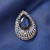 Broche de Cristal de Pedrería Estilo Retro Europeo y Americano Nuevo para Mujer Anti-Luz Lágrimas de Ángel Accesorios para Abrigo