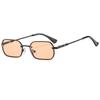 Gafas de metal de montura completa de personalidad simple para hombre y mujer, gafas de sol para viaje y conducción