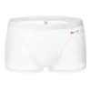 Comercio exterior de Amazon cómodos y sin adornos para hombre costuras finas malla transparente de seda helada calzoncillos sexys para hombre B152