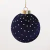 Adornos de bola de Navidad envueltos en terciopelo multicolor 6/8CM Decoración navideña bolas de Navidad de plástico decoraciones para árbol de Navidad