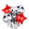 Combinación de Decoración para Fiesta de Halloween Transfronteriza Globo Calavera Calabaza Murciélago Globo Set de Globos para Fiesta de Halloween
