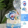 Decoración de pastel de cumpleaños Doraemon Doraemon Hello Kitty decoración cabeza que se mueve Día del Niño celebridad de internet