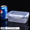 Refrigerador de Cocina Recipiente Rectangular para Conservar la Frescura Recipiente de Plástico para Almuerzo Apto para Microondas Contenedor de Alimentos Almacenamiento de Fruta Caja Sellada