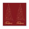 Paquete de 50 pegatinas navideñas rectangulares, caja de regalo, pegatinas selladas, suministros de embalaje.