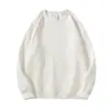 Suministro exclusivo transfronterizo: Sudadera de Algodón con Cuello Redondo para Hombre y Mujer, 320g, Corte Holgado, Hombro Caído, Color Sólido, Personalizable con Estampado, Venta al por Mayor Directa de Fábrica