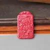 Colgante Pixiu de Cristal de Cinabrio Rojo Paz y Seguridad Colgante Pixiu de Cinabrio Rojo de Alto Contenido Paz