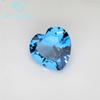 Directo de fábrica 5A forma de corazón 120# espinela azul verdosa piedra desnuda sintética forma de durazno 120 espinela azul verdosa