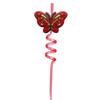 Accesorios de Pajitas de Mariposa de Colores Grado Alimenticio para Mascotas Pajitas Espirales Repetibles Decoración Venta Caliente en Amazon