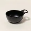 Tigelas de sobremesa imitação de porcelana em melamina com alças, adequadas para servir pudim de leite de casca dupla, pudim de sagu e molhos para mergulhar.; louças criativas e estilosas para uso comercial