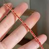 Pulsera de Cuerda Roja con Cuentas Xiaomi para Mujer, Pulsera de Atmósfera Nicho, Moderna y Más Fácil de Combinar, Regalo de Cumpleaños Año del Zodíaco, Cuerda Roja Trenzada