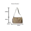 Bolsa de Mão Feminina de Grande Capacidade, Bolsa de Ombro Casual, Versão Coreana Estilosa, Bolsa Transversal Versátil, Moda para o Dia a Dia, Simples e Versátil