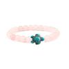 Novedad Pulsera Tejida de Calavera con Circonita Microincrustada Estilo Europeo y Americano para Hombre Pulsera de Tortuga de Obsidiana Negra 8mm