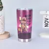 Taza Termo Creativa Transfronteriza de Acero Inoxidable 304, Doble Pared al Vacío para Cerveza, Impresión 3D, 20 oz, Portavasos para Coche