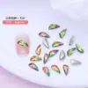 Alas de Fondo Puntiagudo, Diamantes Brillantes para Manicura, Diamantes de Forma Especial, Joyería de Diamantes de Cristal de Vidrio de Colores, Accesorios para Uñas, Venta al por Mayor Transfronteriza