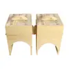 Caja de Moxibustión de Madera de Pino de Doble Rodilla, Caja de Moxibustión para Piernas, Moxibustión para Calor, Piernas Frías Viejas, Palillos de Moxa, Palillos de Moxa, Lana de Moxa, Caja de Moxibustión Universal