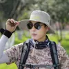 Sombrero de Pescador de Ala Ancha para Hombre, Sombrero de Sol para Senderismo al Aire Libre en Verano, Bordado de Pico de Montaña Estilo Coreano, Sombrero de Pesca Transpirable