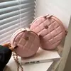 Bolso pequeño texturizado para mujer verano 2022 nueva moda este año popular nicho cadena de rombos bandolera pequeño bolso redondo al por mayor