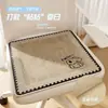 Cojín de asiento de lino para todas las estaciones, ventilado y transpirable, adecuado para sentarse a largo plazo en la oficina, silla de estudiante, cojín antideslizante para glúteos