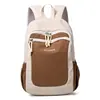 2026 Nova Mochila Casual Color Block de Duas Alças Unissex Versátil Leve Grande Capacidade Impermeável Mochila de Viagem Mochila Escolar para Estudantes