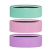 Set de tres colores de bandas elásticas antideslizantes para levantar glúteos para yoga, fitness, moldeado de glúteos y sentadillas, bandas de resistencia de tela, admite logotipo personalizado