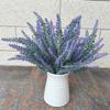 Plantas Verdes Transfronteiriças Lavanda Flocada de 5 Pontas Provença Buquê Simulado Casamento Mobiliário para Casa Decoração de Parede de Plantas