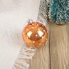 Nueva decoración navideña transfronteriza, bola navideña de 8 cm, bola pintada, bola de cristal, bola transparente, bola decorativa para árbol de Navidad.
