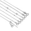 Collar de cadena lisa de plata esterlina S925 para clavícula para mujer, colgante sin oro amarillo fino, cadena universal retráctil, cadena desnuda, accesorios de plata