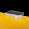 15.5 Caja Rectangular de Plástico pp Transparente con Tapa Caja de Embalaje para Piezas de Reparación Herramientas Lápiz Papelería Caja de Almacenamiento