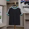 ¡Rayas de Bloques de Color! Camiseta de Verano para Hombre y Mujer, para Exteriores, de Secado Rápido, Transpirable, Versátil, Cuello Redondo, Manga Corta 12320