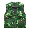 Estilo Novo Primavera e Outono Colete de Malha Secagem Rápida Masculino Casual Outdoor Multi-Bolsos Pesca Fotografia Colete 8512