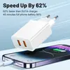 Padrão 2.4A QC3.0 carregador de telefone móvel USB duplo cabeça de carregamento de 2 portas padrão americano padrão europeu cabeça de carregamento de viagem padrão britânico