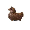 Enfeite Trazedor de Fortuna de Sândalo Roxo, Cavalo do Zodíaco Fofo, Cavalo de Madeira, Amuleto da Sorte para o Ano do Cavalo, Decoração de Mesa Atrai-Dinheiro
