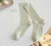 Meias de Renda com Design Vazado, Respiráveis e Absorventes de Suor, Meias 100% Algodão para Mulheres, Meias de Algodão de Cano Médio, Meias Largas (Slouch) para Mulheres, Estilo Zhuji Ins