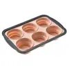 Juego de Moldes de Silicona para Pastel para Hornear en Casa, Moldes para Muffins de 6 y 12 Tazas, Charola Cuadrada para Hornear, Fácil de Desmoldar, Alto Valor Estético