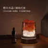 Luz Nocturna Aromática Natural sin Llama de Piedra Cruda de Cristal al por Mayor Piedra Difusora de Cristal Aceite Esencial Fragancia para Hogar Dormitorio Regalo