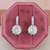 AliExpress Amazon Estilo Coreano Elegante Combinable Estilo Simple Aretes de Circonita Aretes de Hebilla para la Oreja Femenina E5510
